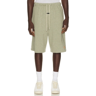Fear of God ESSENTIALS浅绿裤装抽绳休闲短裤秋冬新品REVOLVE