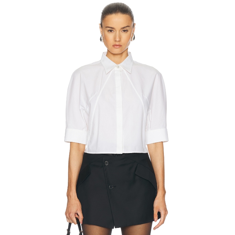 Helmut Lang 系扣款 白色REVOLVE小众新款