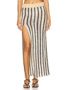 [冬季新品]OSIS STUDIO KRISTINE 半身裙 棕黄色REVOLVE小众