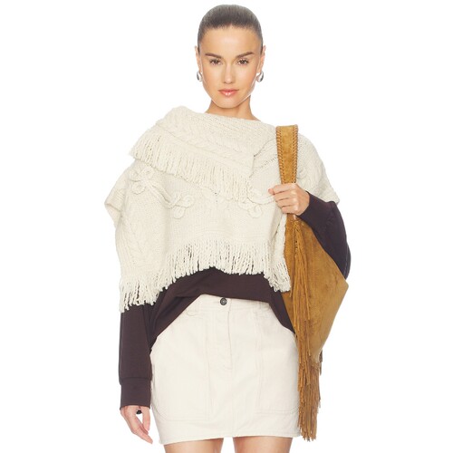 Isabel Marant Etoile米白色上衣度假风秋冬新品针织衫REVOLVE