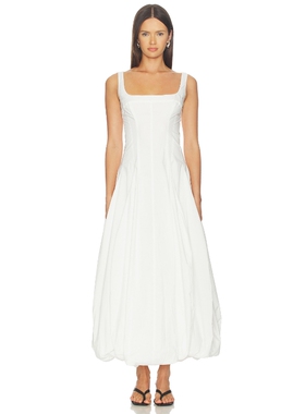 SIMKHAI HALLY COTTON BUBBLE MIDI 连衣裙 26夏季新品 revolve小