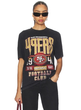 The Wild Collective 49ERS 图案T恤 黑色 y2k辣妹风REVOLVE小众