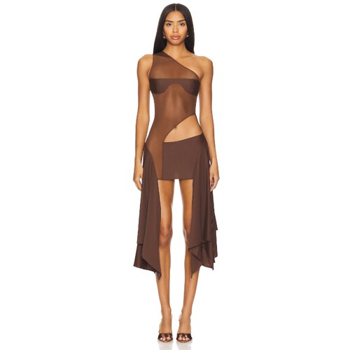 Sketch-Y x REVOLVE Tricot Mesh Dress 棕色REVOLVE小