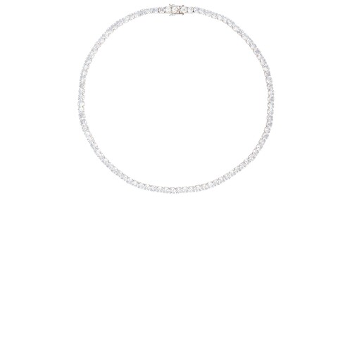 Lovers and Friends银白色项链简约风秋冬新品密镶钻REVOLVE