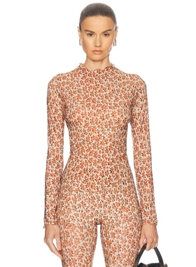 [冬季新品]KNWLS HALCYON上装长袖上衣 橙色y2k辣妹风REVOLVE小众