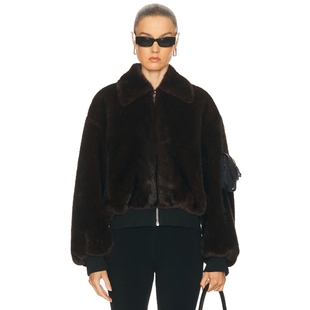 休闲风REVOLVE小众新款 Coperni 美式 棕色 夹克