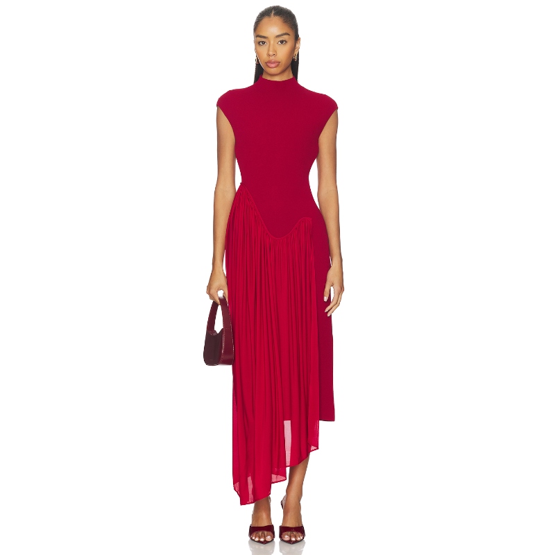 ET OCHS FRANCIS 中长款连衣裙 红色REVOLVE小众新款