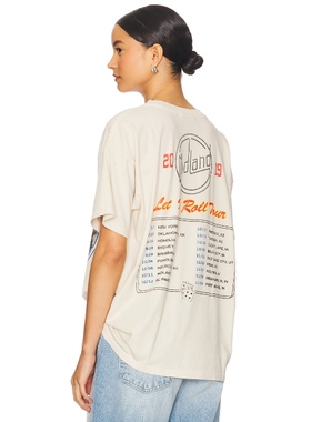 DAYDREAMER MIDLAND LET IT ROLL TOUR MERCH T恤 白色 y2k辣妹风