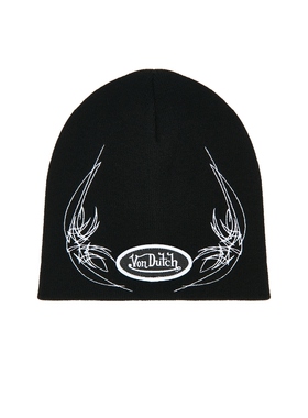 Von Dutch 针织毛线帽 黑色REVOLVE小众新款