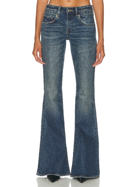 R13 牛仔裤 蓝色 美式复古风REVOLVE小众新款