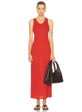 Loulou de Saison MYRON 裙子 revolve小众新款 砖红色