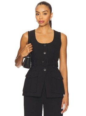 Veronica Beard BECKER 背心 黑色 y2k辣妹风REVOLVE小众新款