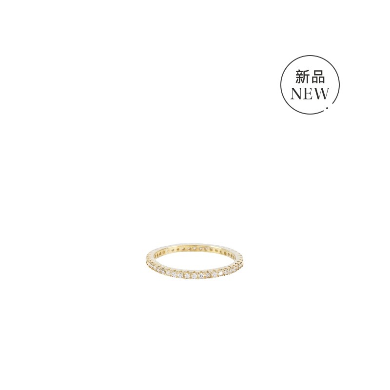 The M Jewelers NY The M Essential Pave Band水晶戒指revolve