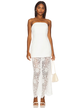 Lovers and Friends SERENA 裙子 白色REVOLVE小众新款