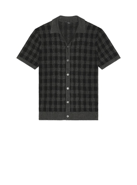 [冬季新品]Rails RONAN 短袖衬衫 黑色REVOLVE小众