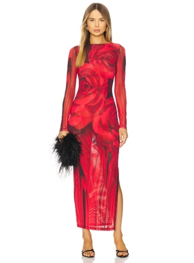 AFRM 裙子 红色REVOLVE小众新款