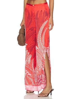 Poupette St Barth CLEA 长裤 橙色 美式休闲风REVOLVE小众新款