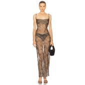 JAGGER 吊带裙棕黄色REVOLVE小众 One Teaspoon 春季 新品