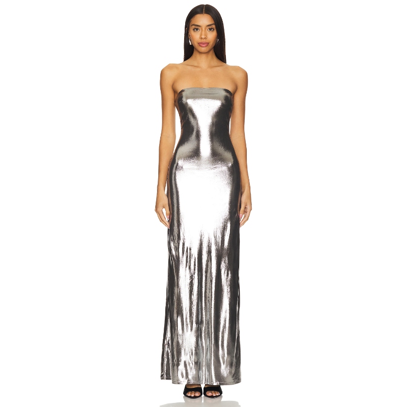 Lovers and Friends 长裙 金属银色REVOLVE