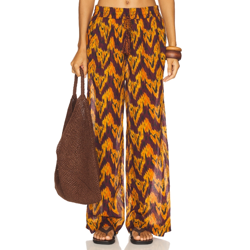 [冬季新品] Ulla Johnson 橙色美式休闲风裤子REVOLVE小众新款