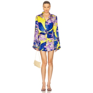 [冬季新品]Muma World CLASSIC 衬衫连衣裙Blue,Yellow REVOLVE