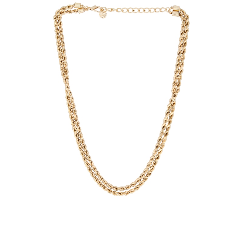 8 Other Reasons KNOT 链式项链 金属金色REVOLVE小众新款