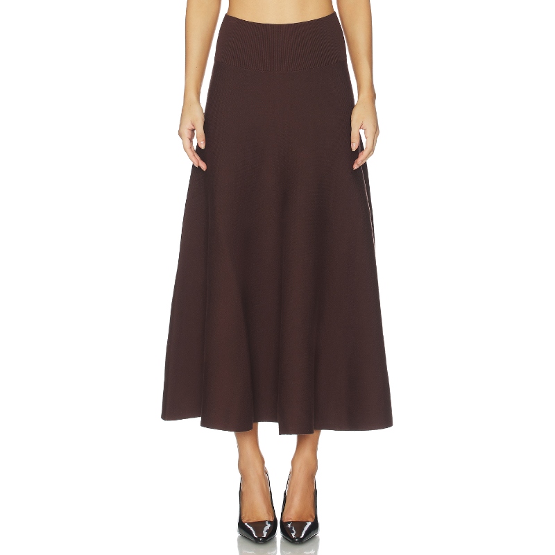 Line & Dot KINGSTON 半身裙 棕色REVOLVE小众新款