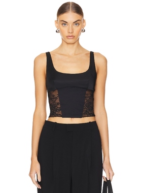 [冬季新品]Bec + Bridge OLIMPIA 上装 黑色 REVOLVE小众新款