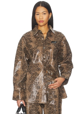 Ksubi ASTRA 衬衫 棕色REVOLVE小众新款