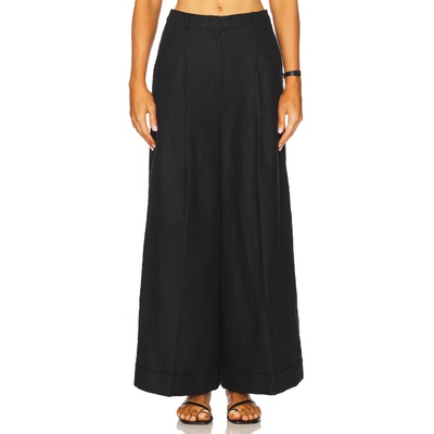 [春季新品]FAITHFULL THE BRAND 长裤黑色美式休闲风REVOLVE