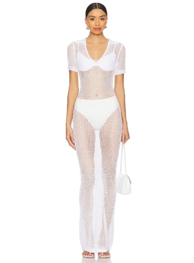 superdown COSETTE 裙子 白色 美式性感REVOLVE小众新款