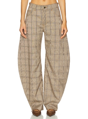 [冬季新品] LIONESS 长裤棕色美式休闲风REVOLVE小众新款