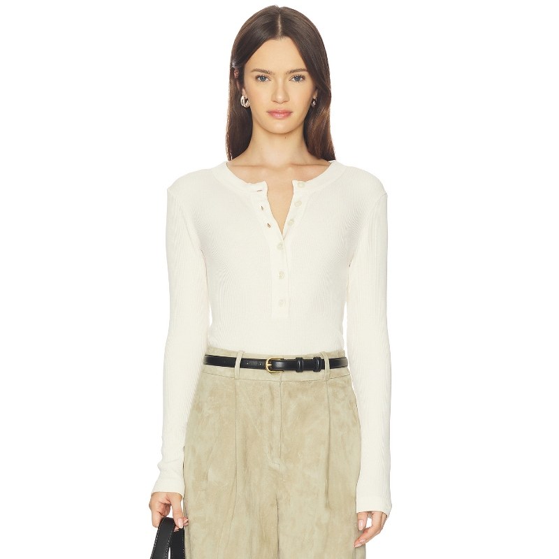 Citizens of Humanity VARRA T恤 奶油色REVOLVE小众新款