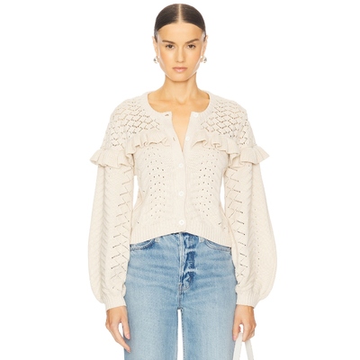 Cleobella FERNANDA 毛衣开衫 象牙白 REVOLVE小众新款