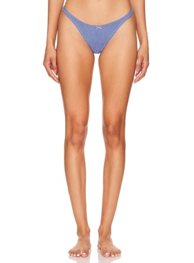 Cou Cou Intimates THE THONG 丁字裤 蓝色REVOLVE小众新款