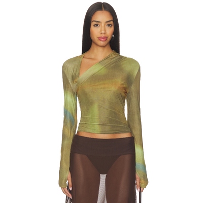 MADISON THE LABEL 长袖上衣 橄榄色REVOLVE小众新款