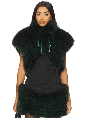 [冬季内搭]Kim Shui LINA 上装绿色辣妹风REVOLVE小众新款