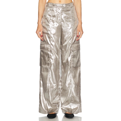 [春季新品]SIMKHAI BEATRIZ 长裤 金属银色 美式休闲风REVOLVE