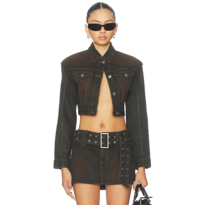 Ksubi DEFINE TRUCKER 夹克 棕色 美式休闲风REVOLVE小众新款