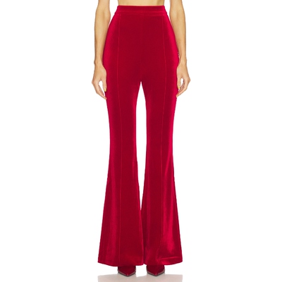 [春节穿搭]Nadine Merabi BEATRICE长裤红色美式休闲风REVOLVE