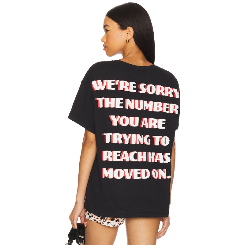 [夏季新品]Boys Lie BOYFRIEND T恤黑色辣妹风REVOLVE小众新款