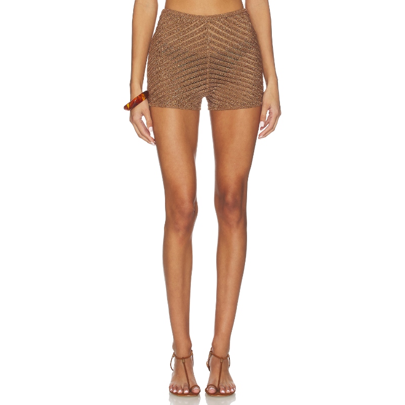 DEVON WINDSOR GEM 短裤 灰褐色 美式休闲风REVOLVE小众新款