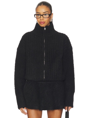 [春季新品]GUIZIO MILA ZIP UP 夹克 黑色REVOLVE小众