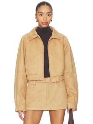 Nakedvice THE HAYES 夹克 revolve小众新款 棕黄色