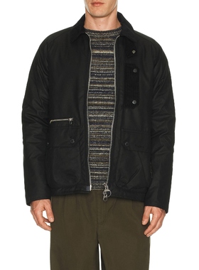 Barbour TRACT 夹克 黑色REVOLVE小众新款