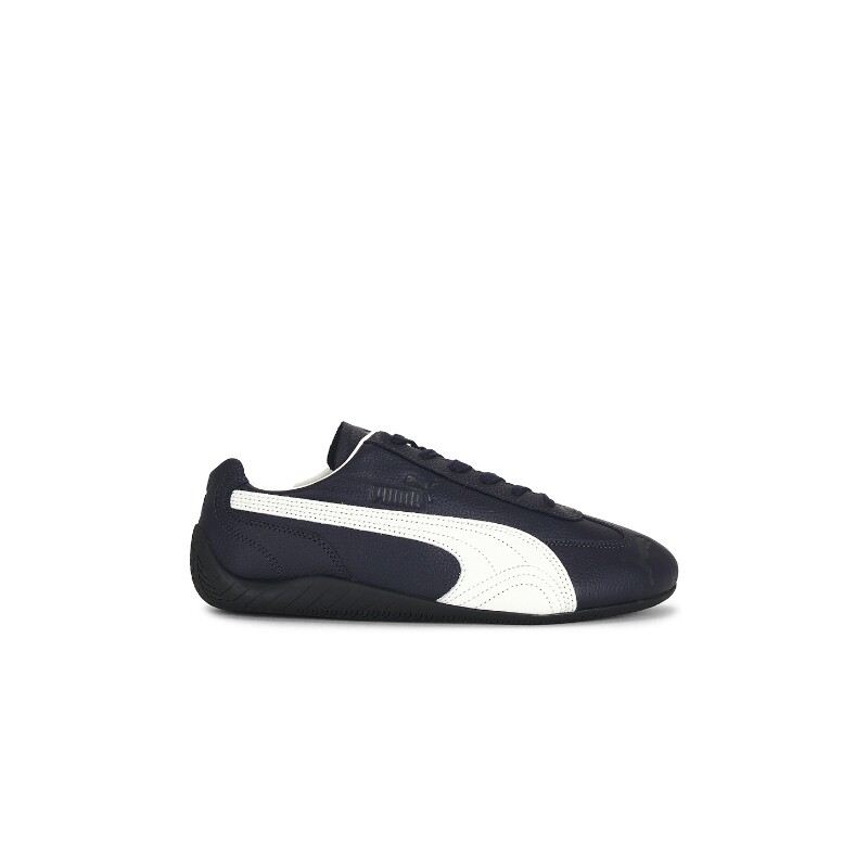 Puma Select藏青色皮革系带平底通勤运动鞋秋冬新品REVOLVE
