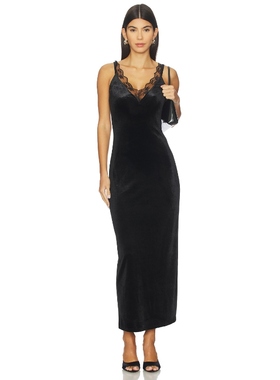 4th & Reckless LILOU 长裙 黑色REVOLVE小众新款