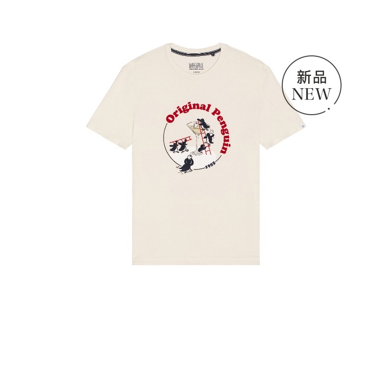 [秋冬新品]Original Penguin GRAPHIC T恤 奶油色REVOLVE小众