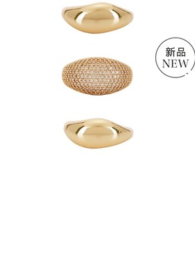 Ettika TIMELESS GLAMOUR 戒指套装 金属金色REVOLVE