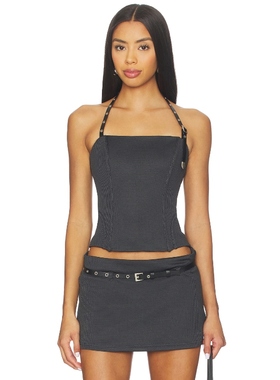 With Jean IRIS 吊带上装 黑色REVOLVE小众新款